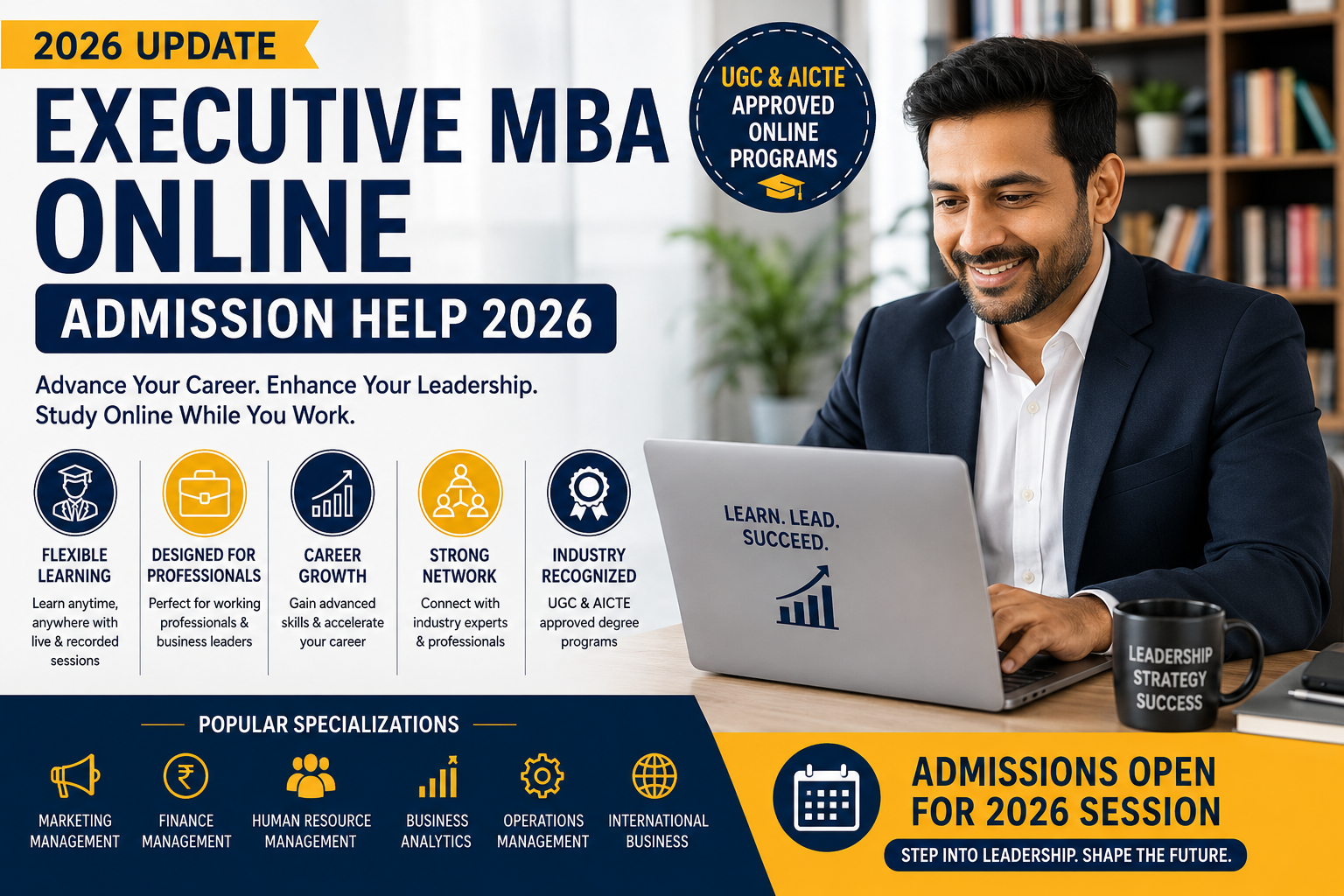 Executive MBA Online Admission Help 2026