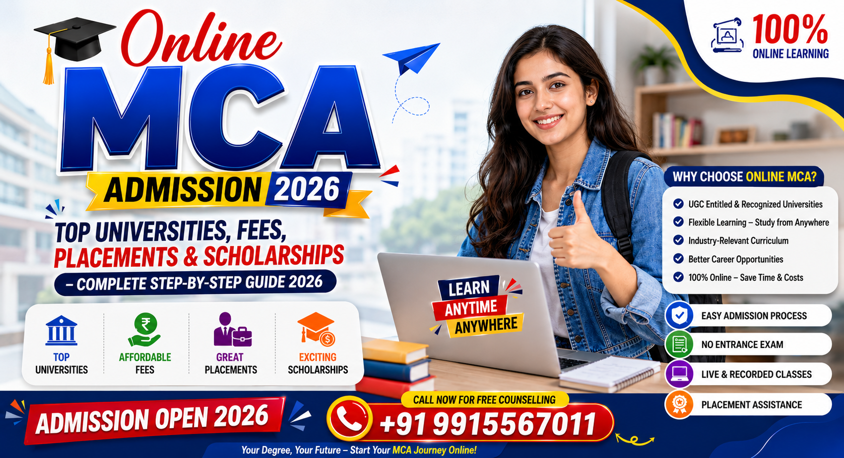 Online MCA Admission 2026: Top Universities, Fees, Placements & Scholarships – Complete Step-by-Step Guide 2026 Update