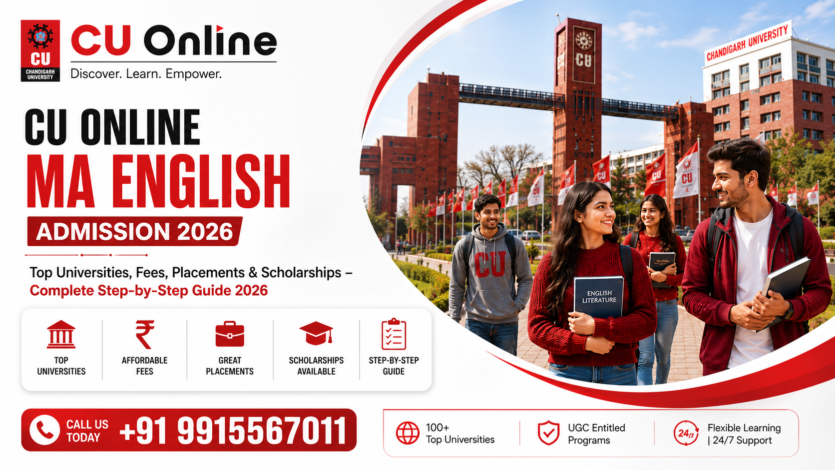 CU Online MA English Admission 2026: Top Universities, Fees, Placements & Scholarships – Complete Step-by-Step Guide