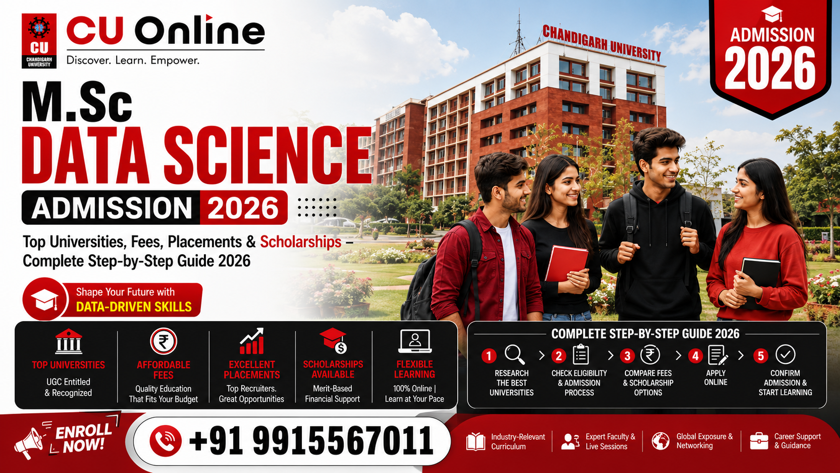 CU Online M.Sc Data Science Admission 2026: Top Universities, Fees, Placements & Scholarships – Complete Step-by-Step Guide 2026
