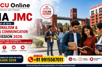 CU Online MA JMC Admission 2026: Eligibility, Fees, Placements, Scholarships & Complete Admission Process