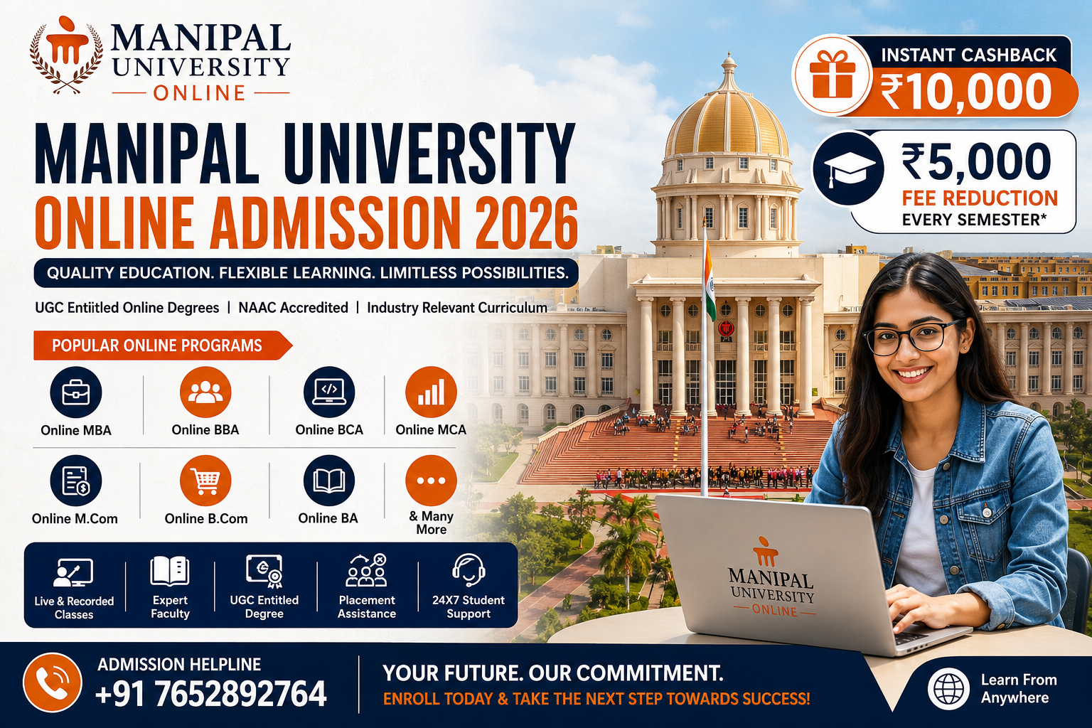Manipal University Online Admission 2026