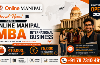 Online Manipal MBA International Business Admission 2026 – Get ₹10,000 Instant Cashback + ₹5,000 Fee Reduction Every Semester