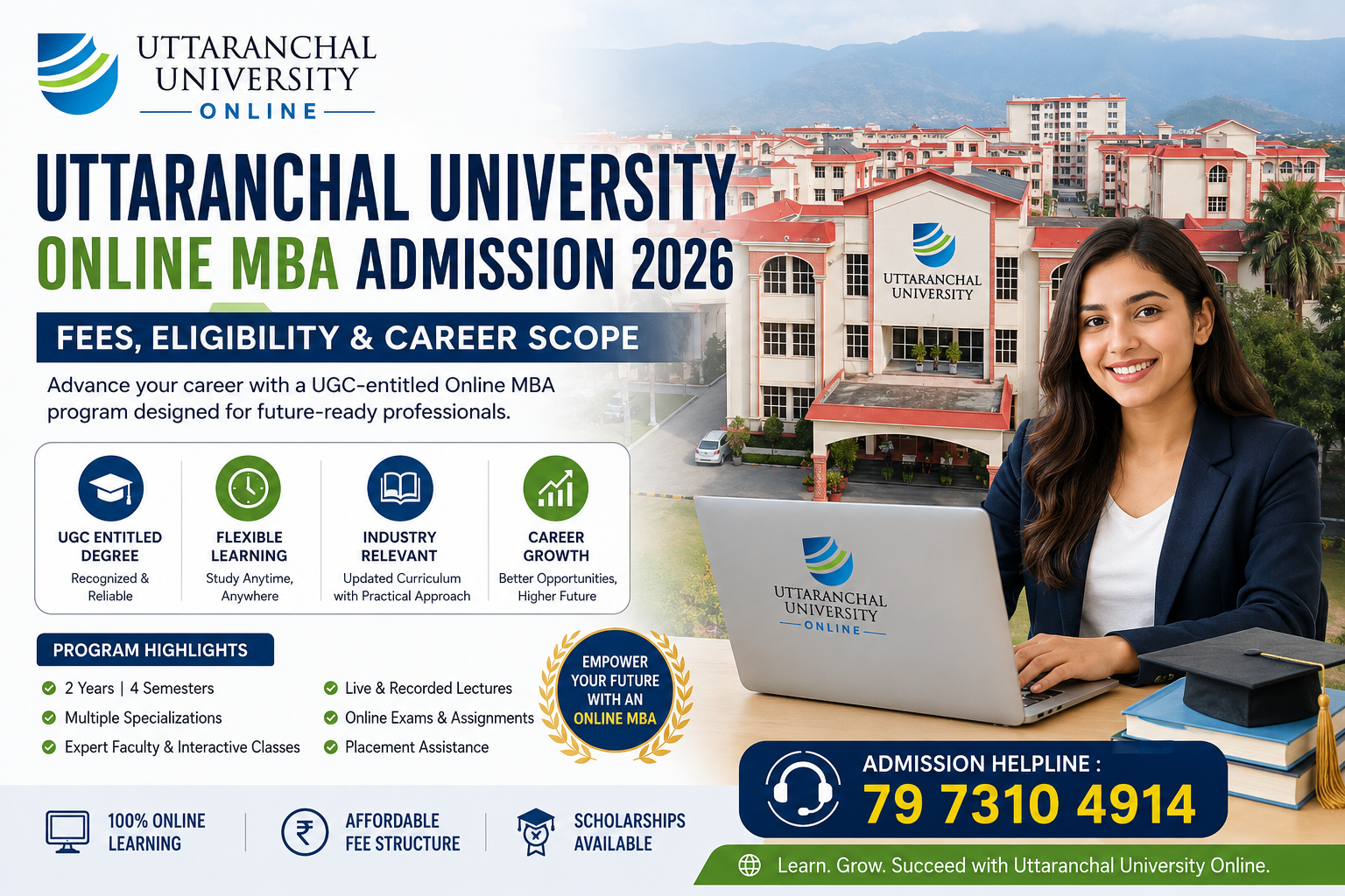 Uttaranchal University Online MBA Admission 2026