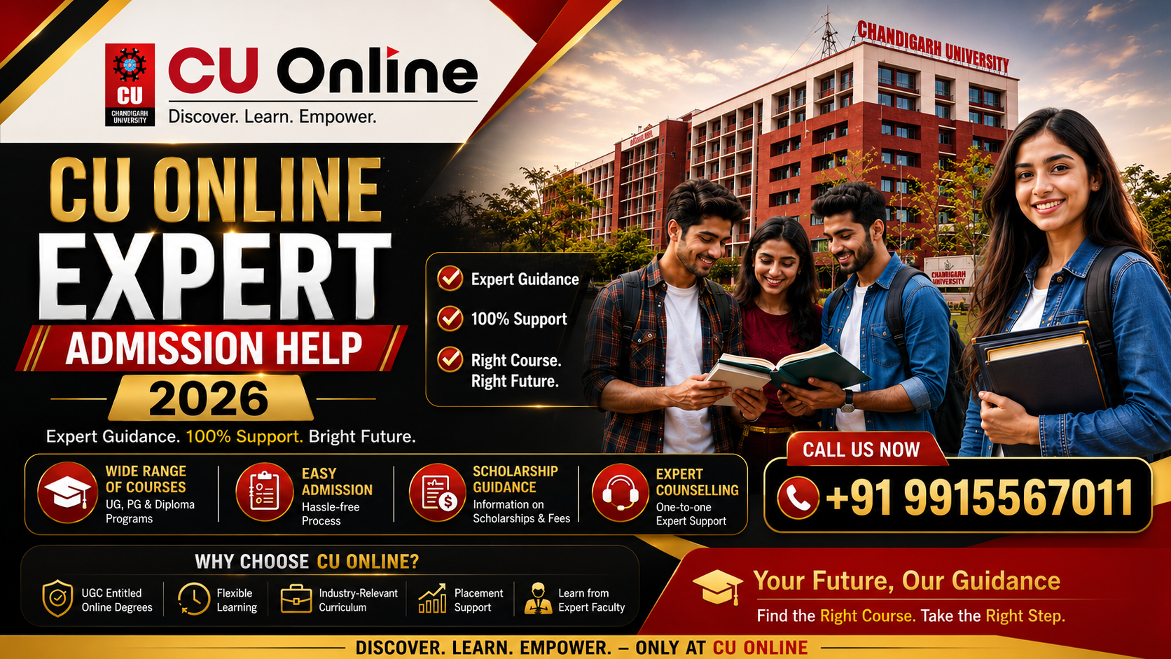 CU Online Expert Admission Help 2026: Complete Guide to Eligibility, Courses, Fees, Admission Process, Placements & Scholarships