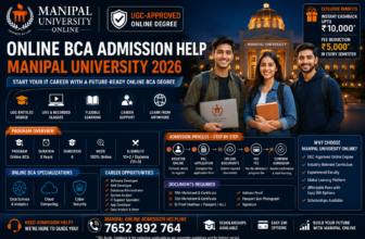 Manipal Online BCA Admissions Poster
