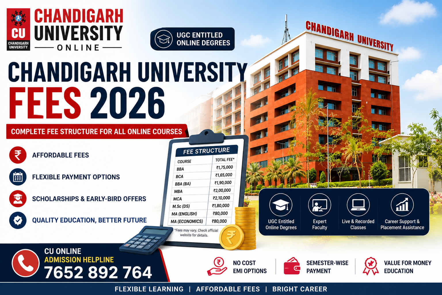 Chandigarh University Online Fees Guide