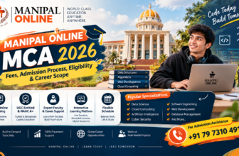 Manipal Online MCA Fees 2026