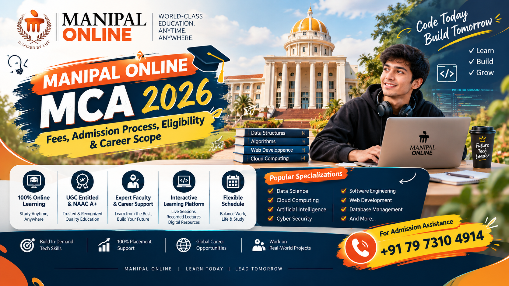 Manipal Online MCA Fees 2026
