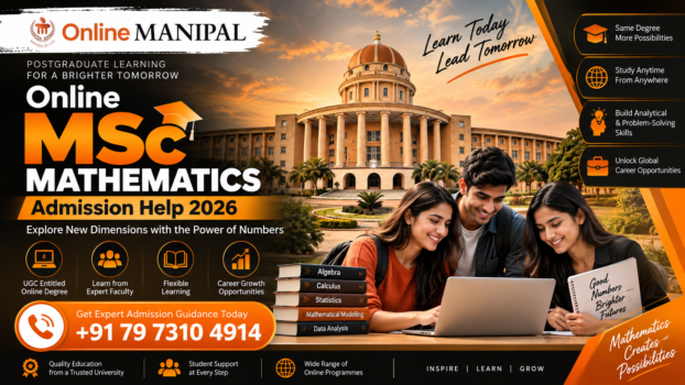 Manipal Online MSc Mathematics Admission Help 2026: Eligibility, Admission Process, Fees, Curriculum & Career Scope