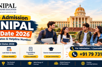 Manipal Online Admission Last Date 2026: Important Dates, Courses, Eligibility, Fees & Admission Process