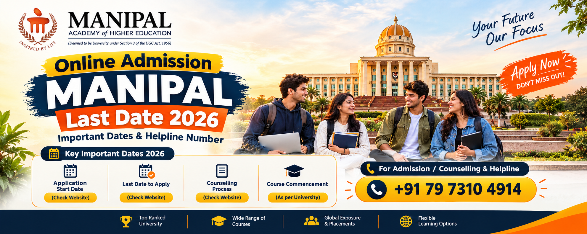 Manipal Online Admission Last Date 2026: Important Dates, Courses, Eligibility, Fees & Admission Process