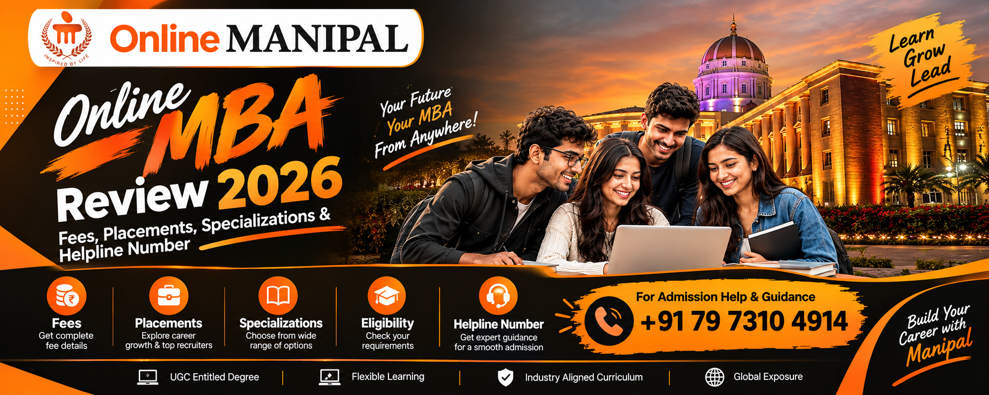 Manipal Online MBA Review 2026: Fees, Placements, Specializations, Eligibility & Admission Guide