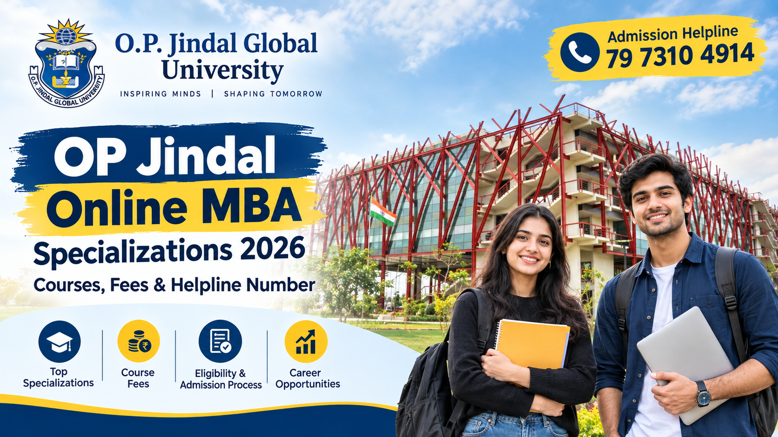 O.P. Jindal Online MBA Campus Banner
