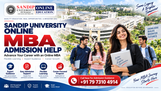 Sandip University Online MBA Admission Help 2026: Fees, Eligibility, Admission Process, Benefits & Career Scope