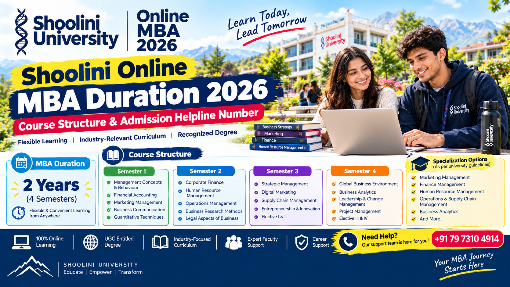 Shoolini Online MBA Duration 2026