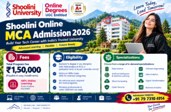 Shoolini Online MCA Admission 2026