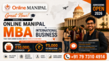 Online Manipal MBA International Business Admission 2026 – Get ₹10,000 Instant Cashback + ₹5,000 Fee Reduction Every Semester