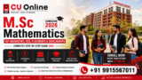 CU Online M.Sc Mathematics Admission 2026: Top Universities, Fees, Placements & Scholarships – Complete Step-by-Step Guide 2026