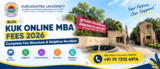 KUK Online MBA Fees 2026: Complete Fee Structure & Helpline Number