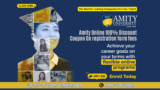 Amity Online 100% Discount Coupon on Registration Form Fees: Eligibility, Scholarships, Admission, Fees, Placement & All Online Courses