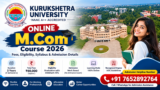 KUK Online M.Com Course 2026 – Complete Admission Guide
