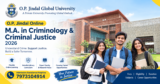 O.P. Jindal Online M.A. Criminology & Criminal Justice 2026: Fees, Eligibility & Helpline Number